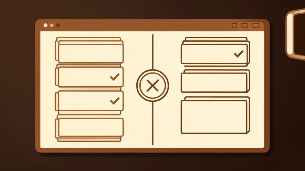 Split-screen support queue artifact comparing human decisions with AI drafts and a review stamp between them.